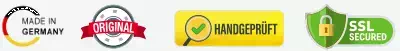 SSL Secured, Handgeprüft, Original, Made in Germany